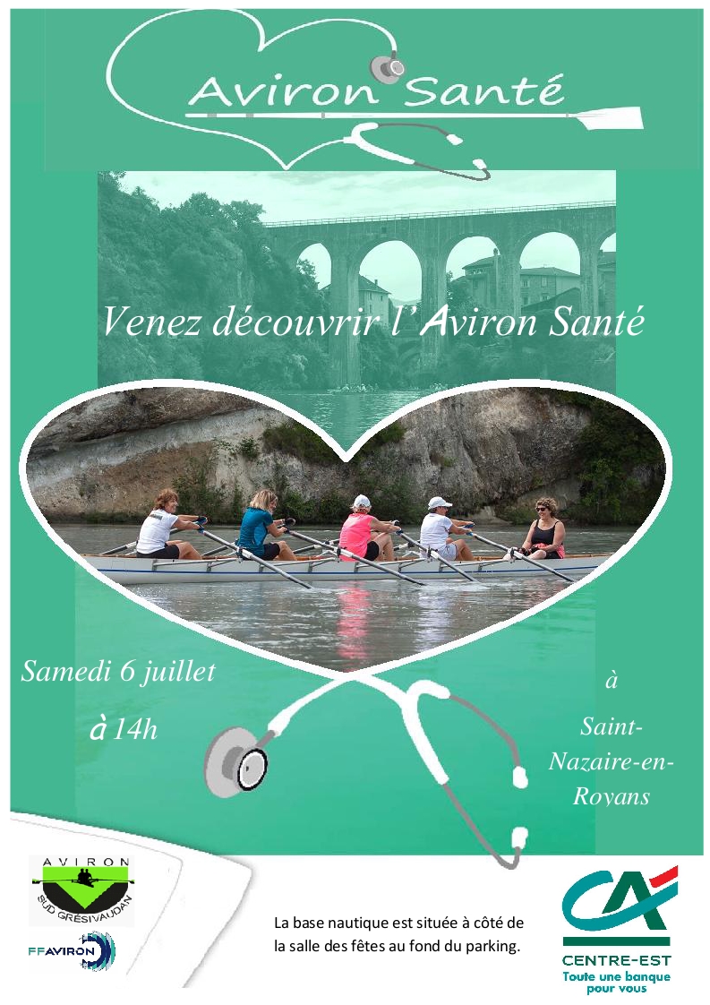 affiche aviron santé